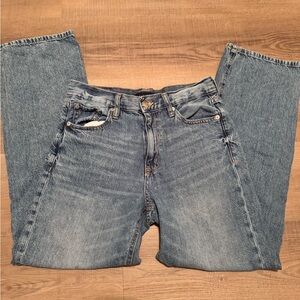 Aeropostale High Rise Baggy Blue Jeans